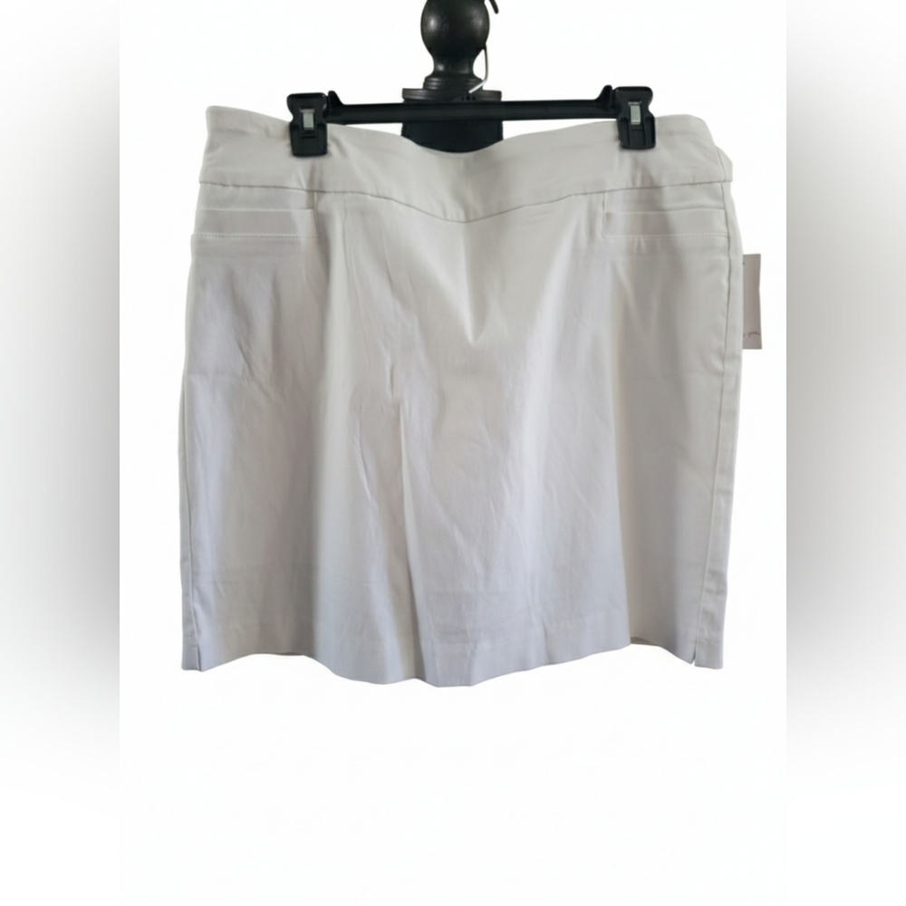 Kim Rogers White Golf Skort